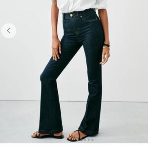 SPANX Spanxshape  Everywear Flare Jeans Raw Indigo  Blue Flare Jeans sz large